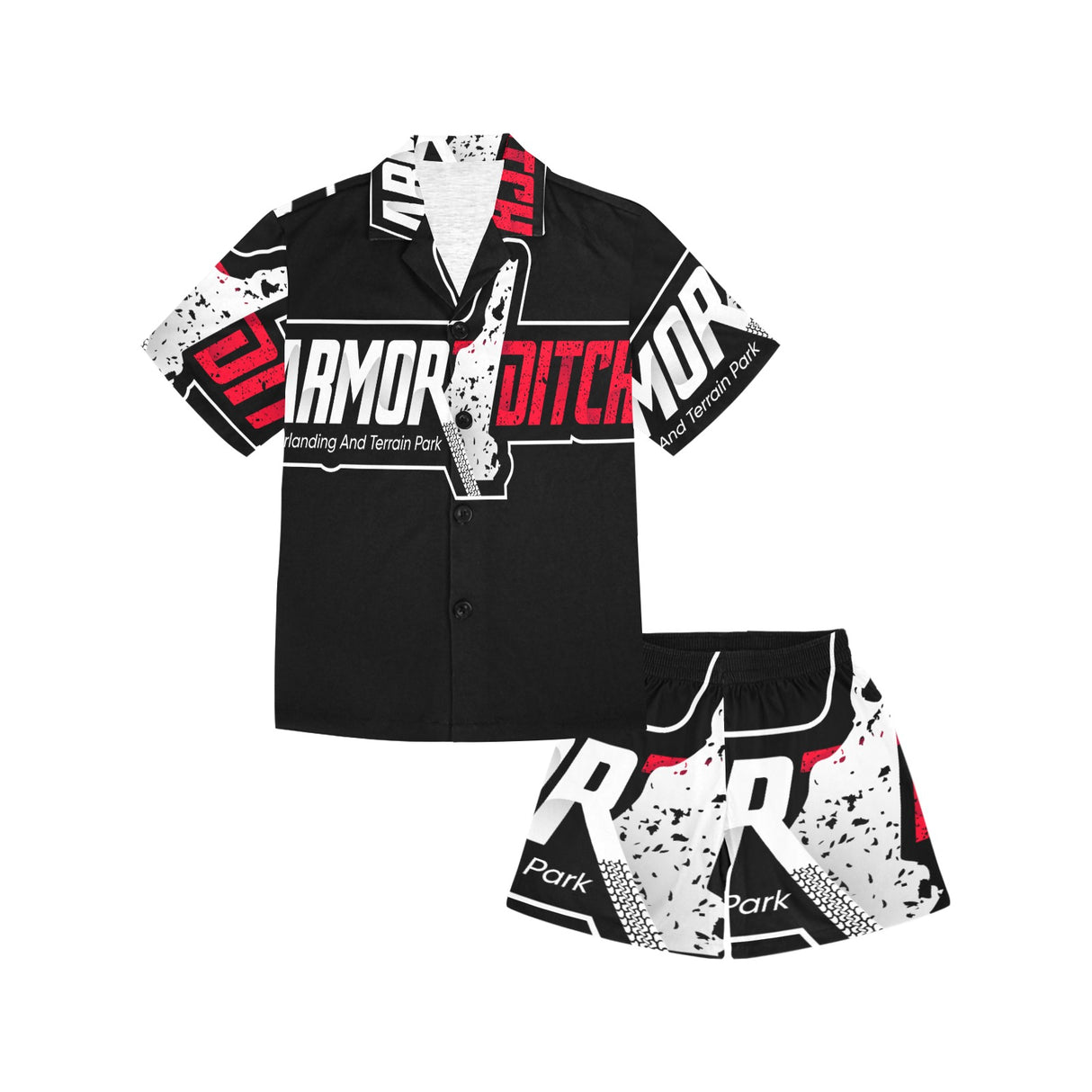 Little Armor Spectator  V-Neck Shirt /Shorts Set