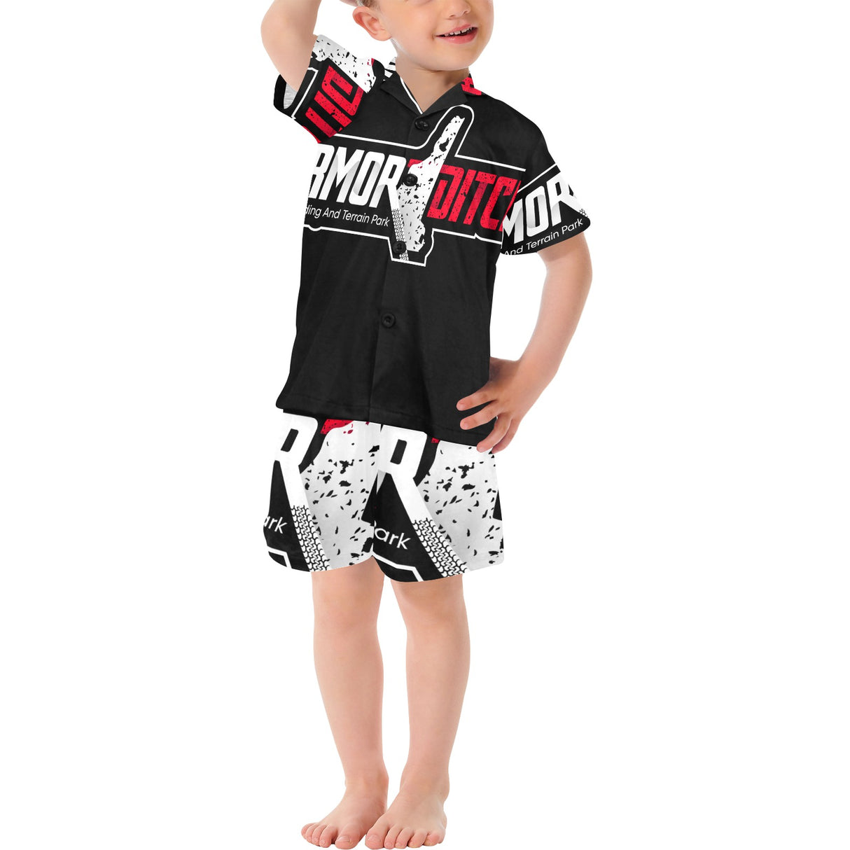 Little Armor Spectator  V-Neck Shirt /Shorts Set